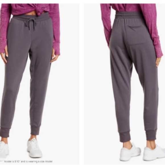 90 Degree By Reflex Pants - Women’s 90 Degree by Reflex Gray Blackened Pearl Terry Joggers sweatpants